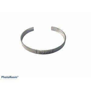 Silver Metal Bracelet “INSPIRE”